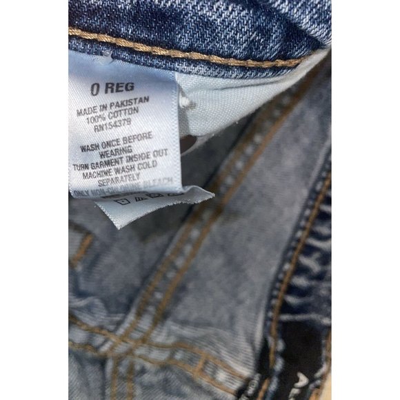 Aeropostale Mom Jeans Womens Size 0 Distressed High Rise 100% Cotton 90s Acid - Picture 6 of 6